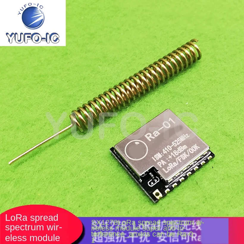 

Free Ship 3pcs SX1278 Lora Spread Spectrum Wireless Module 433MHz Wireless Serial SPI Interface Ra-01