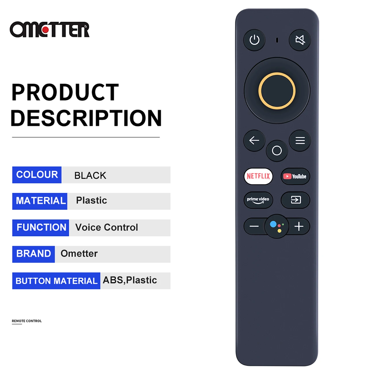 Télécommande Bluetooth CY1710 pour Smart TV, 43 pouces, 32 pouces, pour Youtube, Netflix Prime