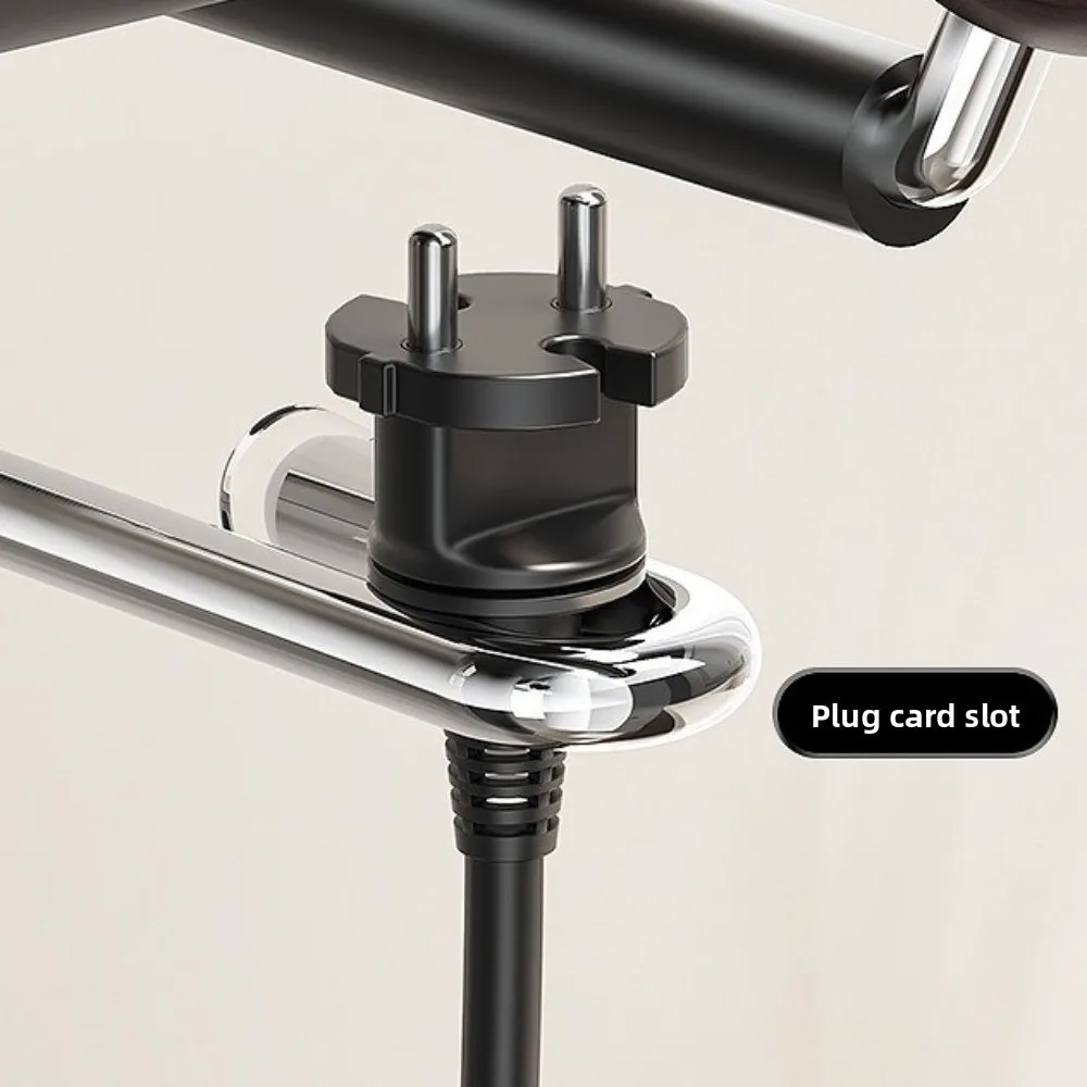 Wall Mounted Hair Dryer Rack Suction Cup Style Space Saving Suction Cup Storage Rack Wood-Look Adjustable Hair Dryer Holder