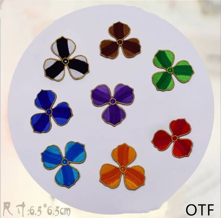 New Arrival 20 Pcs 6.5x6.5cm Flowers Embroidered Patch Iron On Jeans Coat Tshirt Bag Dress Decor Repair Motif Accessory DIY