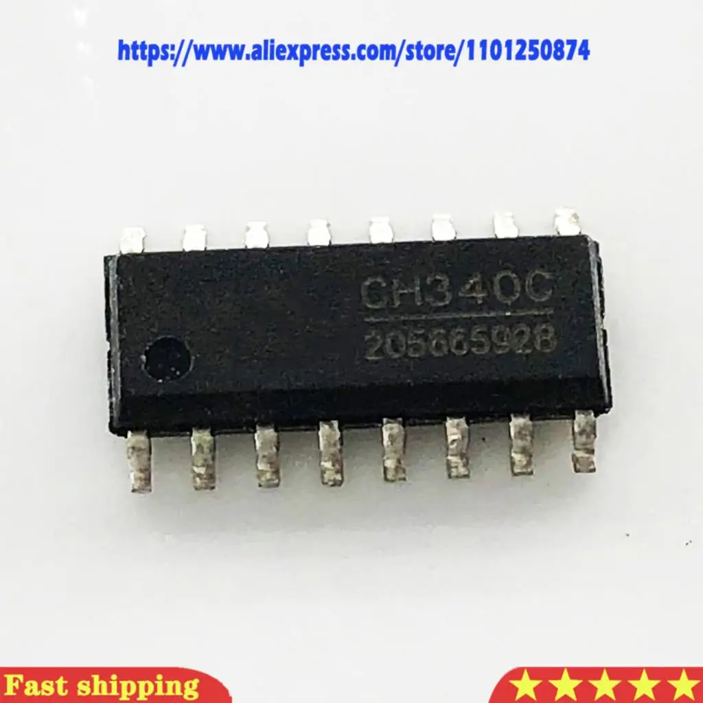 5pcs/lot CH340C CH340 SOP-16 IC best quality In Stock