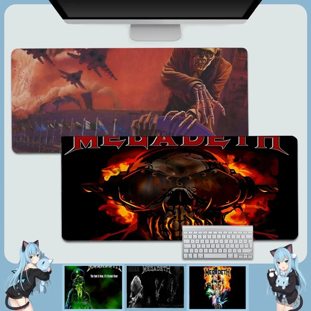 Heavy Metal Rock Roll Music Megadeths Kitchen Cute Durable Rubber Mouse Mat Pad Size For Game Keyboard Pad