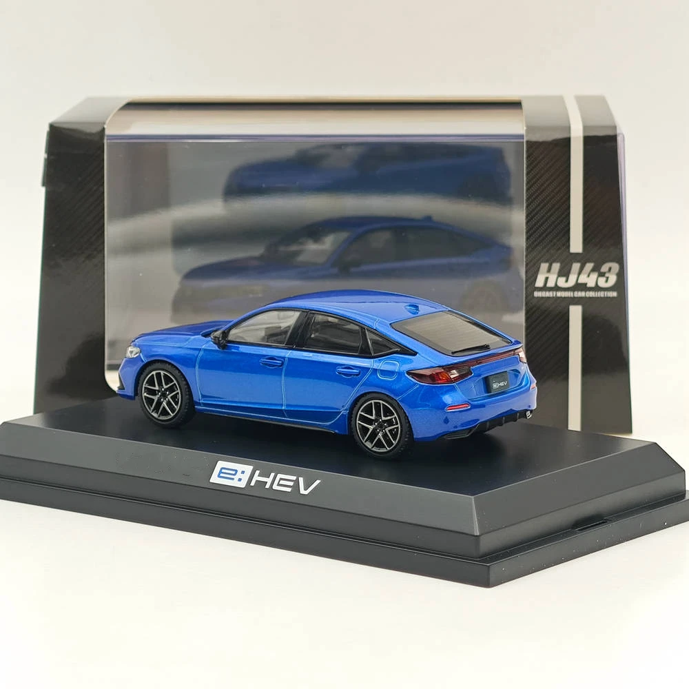 Hobby Japan 1/43 (FL4) e:HEV Plemium Crystal Blue Metallic HJ433003BL Diecast Model Car Limited Collection Auto Toys Gift
