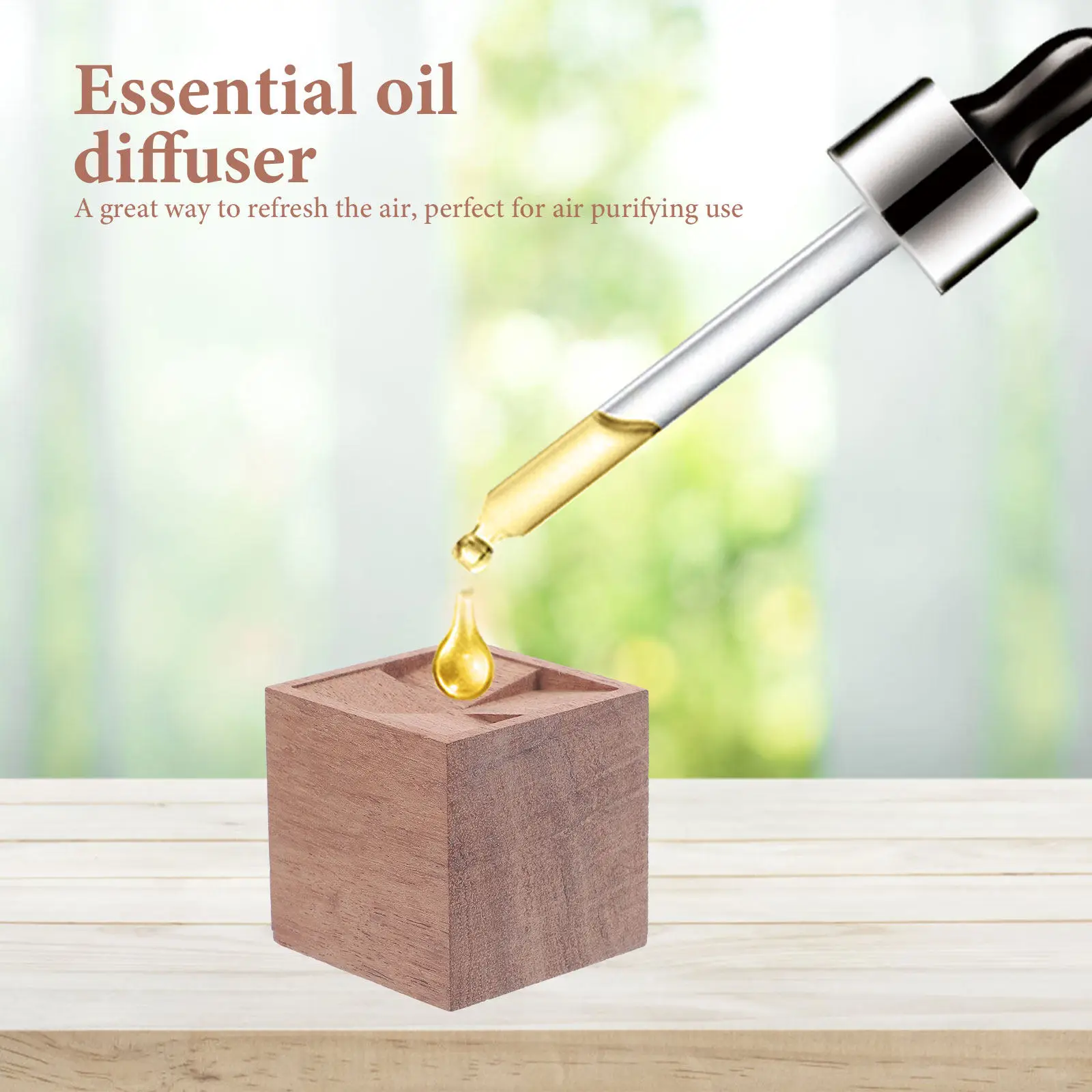 

Элегантный деревянный диффузор для натуральной ароматерапии, диффузор для эфирных масел для автомобиля, офиса, спальни, кабинета, комнаты для йоги, дома