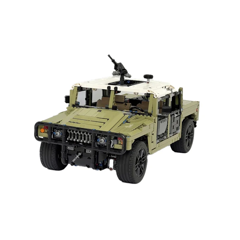 

Строительные блоки MOC, модель внедорожного автомобиля, игрушка для мальчиков, 2428, детали, креативный конструктор «сделай сам»