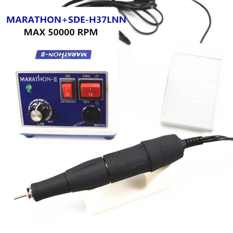 45K New Arrival STRONG 210 N3 H37LN Handpiece 65W 50000rpm Nail Drills Manicure Machine Pedicure Electric File Bits Kit