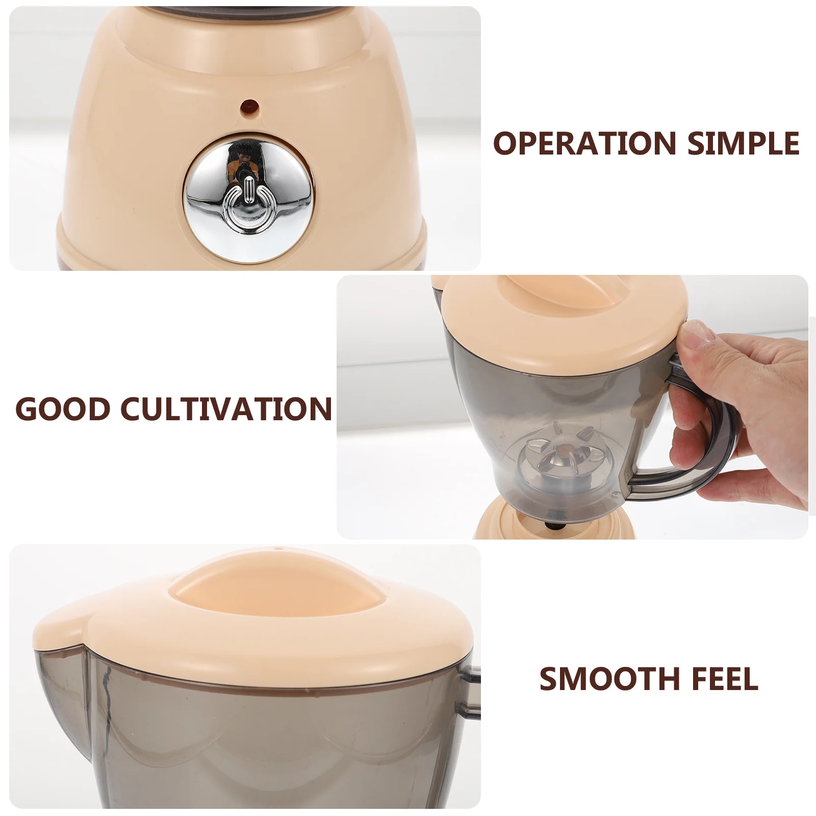 Abaodam Set da gioco da cucina per bambini Frullatore da forno Spremiagrumi Mixer Fai finta di giocare Giocattolo elettronico per bambini Puzzle per elettrodomestici in plastica