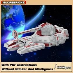 MOC-185394 Space Movie Heavy Weapon RX-200 Falchion-class Assault Tank High-tech Building Blocks Model Kid's DIY Bricks Toys