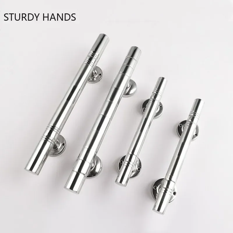 

1 шт., бытовая дверная ручка из нержавеющей стали, утолщенные ручки для шкафа, внутренняя дверная ручка, аксессуары для домашней фурнитуры, длинные ручки