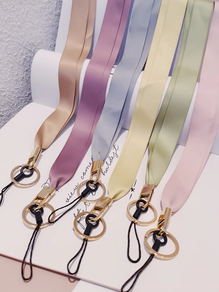 Phone Lanyard Neck Cord Universal Mobile Phone Case Accessories Detachable Keychain Rope Chain Work Card U Disk Women Lanyard