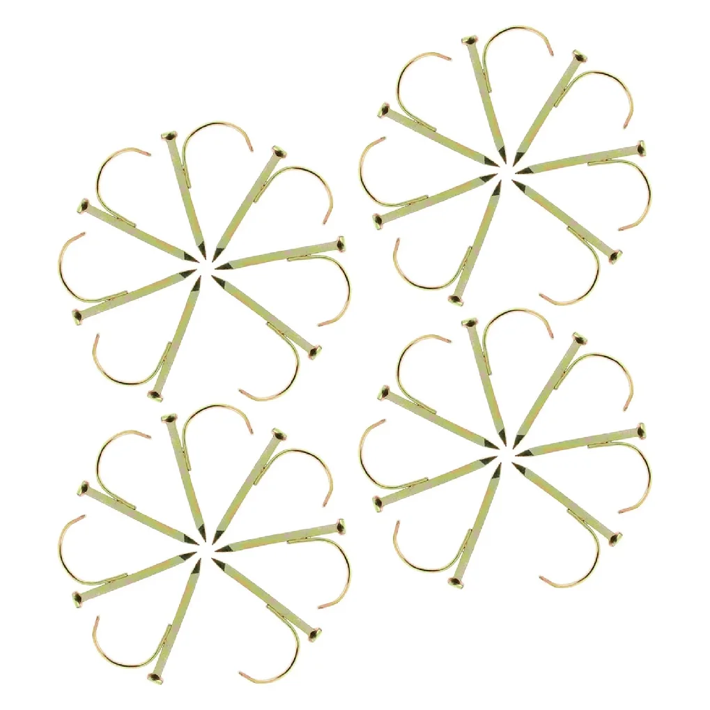 150Pcs High Strength Steel Pipe Collar Clamp Nail for Water Pipe Fixing Outdoor Indoor Heavy Duty Support Hook Wall Fastener