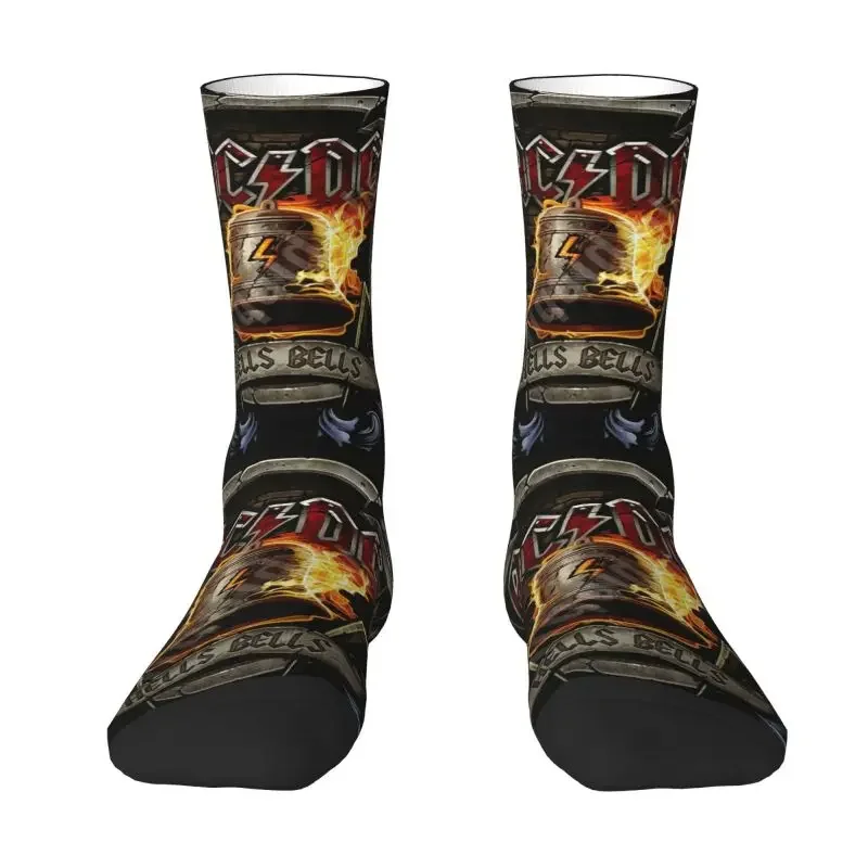 

Cute AC Rock Roll Band Socks Men Women Warm 3D Print Australian Band Football Sports Socks