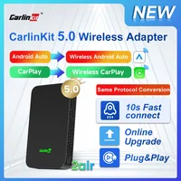 CarlinKit 5,0 2air y Mini 5 Pro inalámbrico Android Auto y adaptador inalámbrico CarPlay 2,4 Ghz y 5,8 Ghz WiFi conexión automática actualización OTA