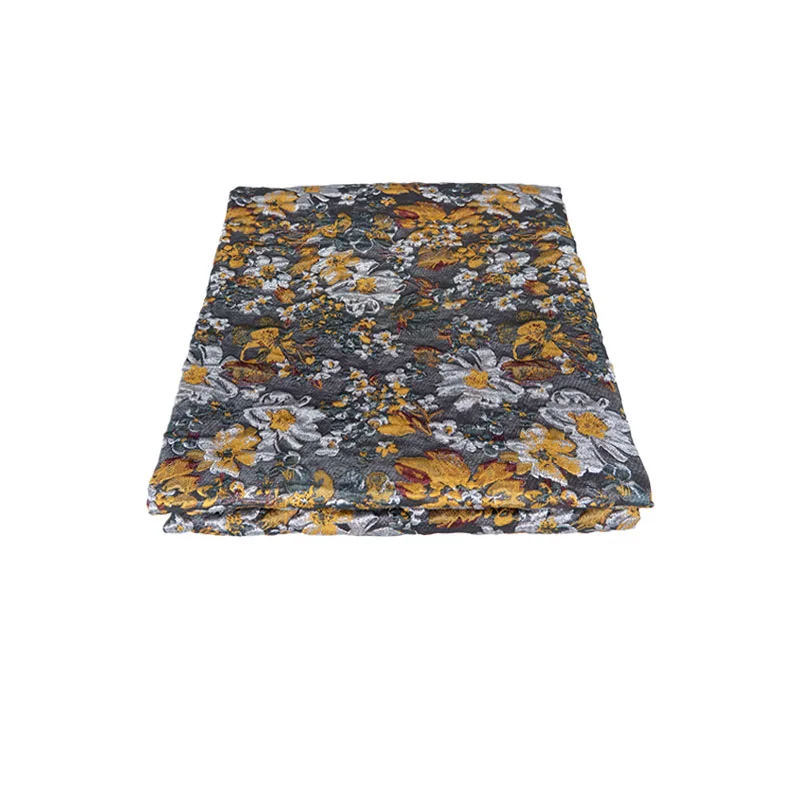 Jacquard Texture Fabric Autumn Winter Vintage Clothing Designer Wholesale Cloth for Sewing Diy Polyester Nylon Material
