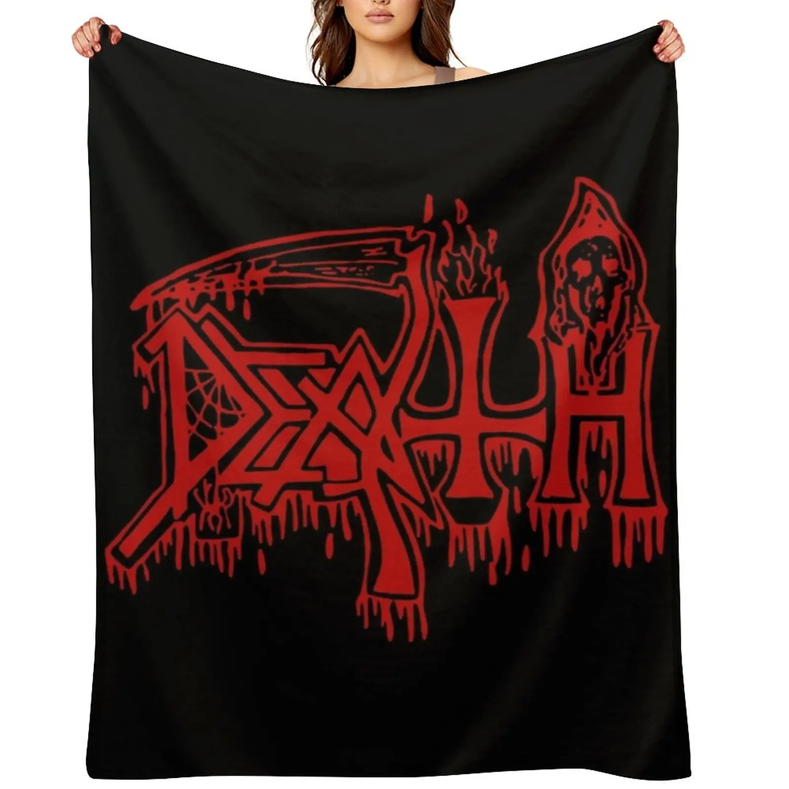 

Death Band Throw Blanket Thermal Luxury Brand Hair Kid'S Blankets