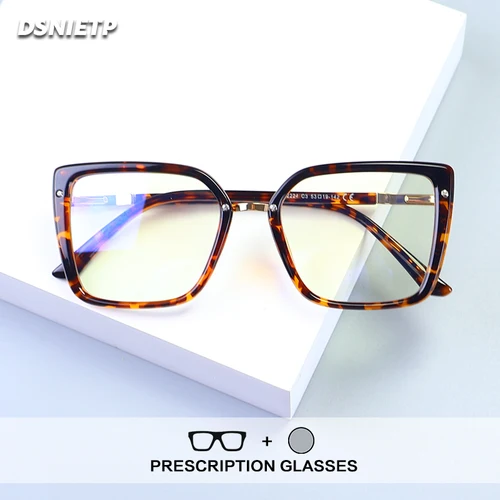 ISLINO gafas de lectura antiluz azul para mujer, gafas fotocromáticas graduadas de alta calidad, gafas para miopía e hipermetropía