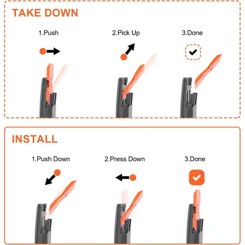 1 set bilklistermärkesborttagare mångsidig plast små blad färg bilfilm appliceringsverktyg hushållsglas rengöringsskrapa 10 best sales skrapblad - №9