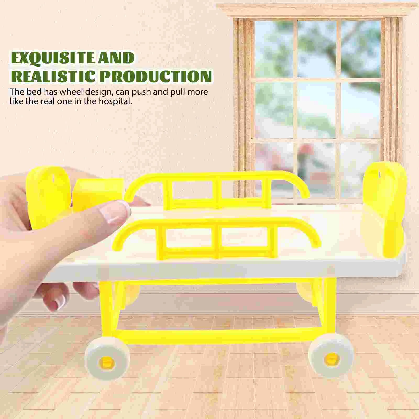 1 Set of Simulation Medical Bed and the Infusion Bottle Girls Toys Playing House Girls Toys Set