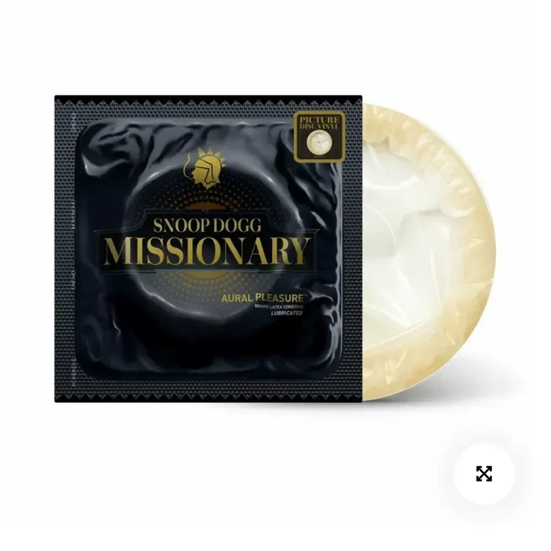 White Painted Glue Lord Dog Snoop Dogg Missionary Vinyl Record LP for Vinyl Players