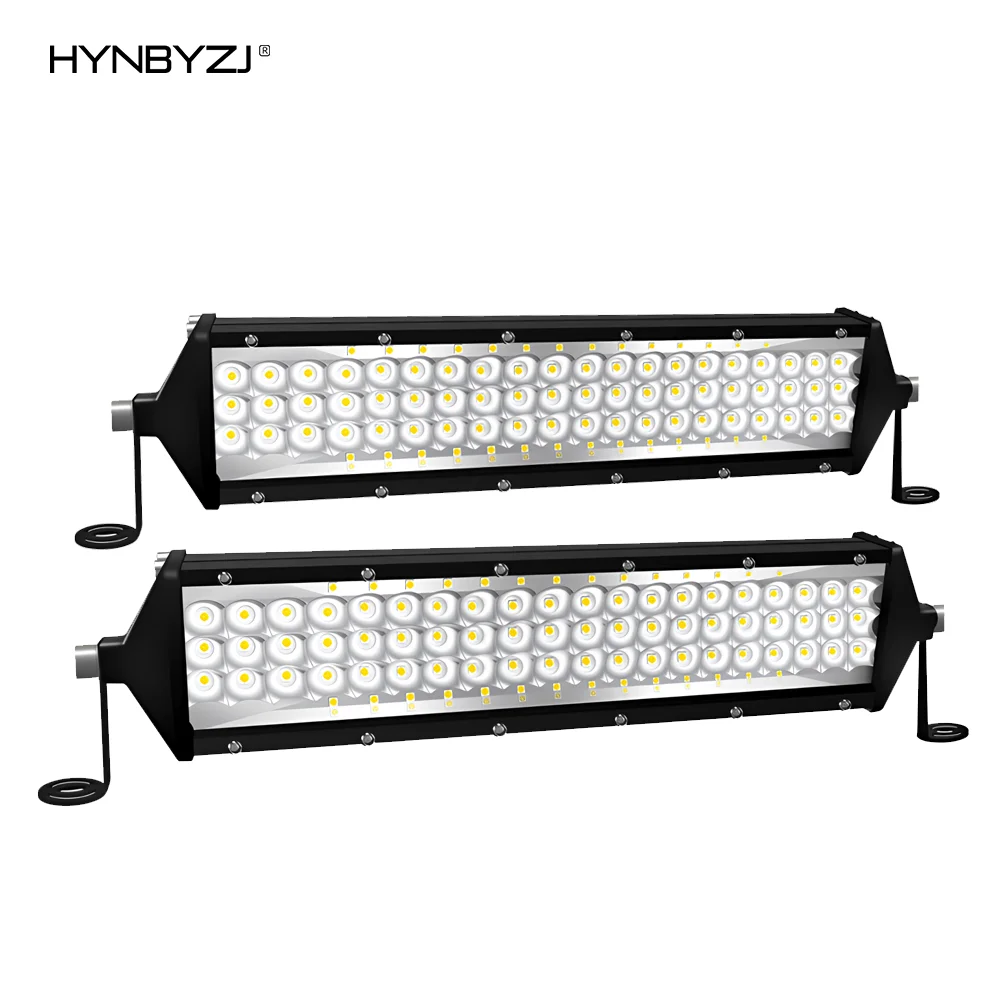 HYNBYZJ 12 Inch Three Side Light LED Work Light 320W Wide Pressure 9-30V 32000LM 6000K Suitable for Trucks, Off-road Vehicles