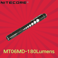 NITECORE MT06MD Professional Medical Flashlight 180 Lumens Nichia 219B LED Power By 2* AAA batteries Medical Inspection Light