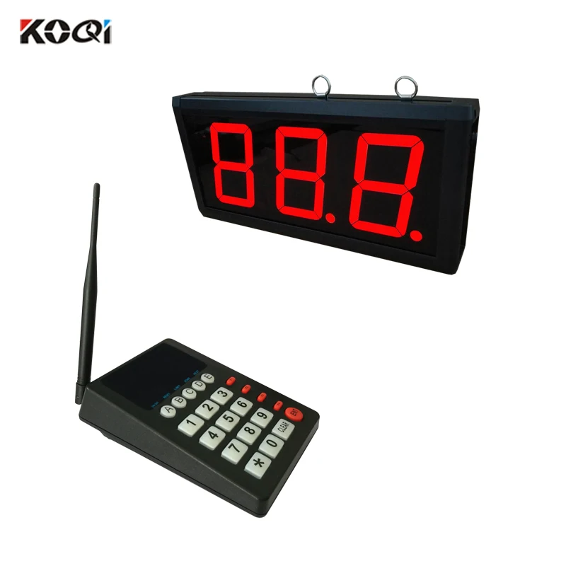 Hospital Pager System Electronic Patient Number Waiting Call System K-999 Transmitter with K-403 Receiver