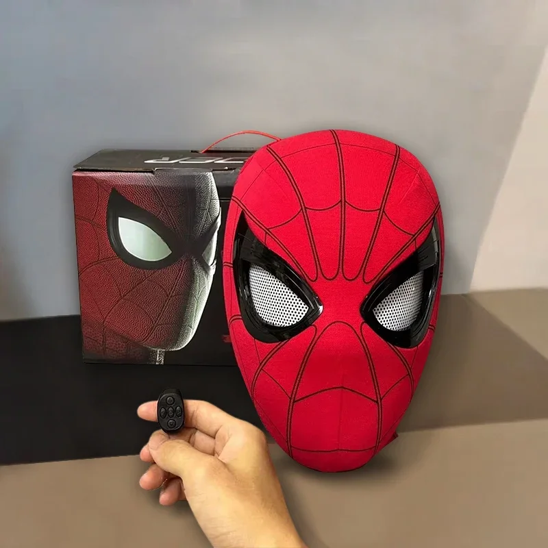 New Spider-man:no Way Home Spider Man Mask Luxury Helmet Rechargeable Remote Eyes Movable Mask Cosplay Decoration Gift Toys