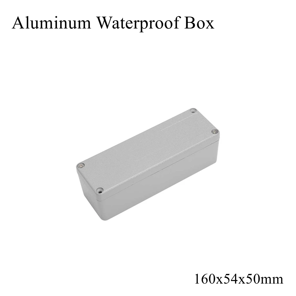 

160x54x50mm Aluminum Waterproof Box Dustproof Seal Project Case Switch Junction Enclosure Instrument Distribution Outdoor Cable