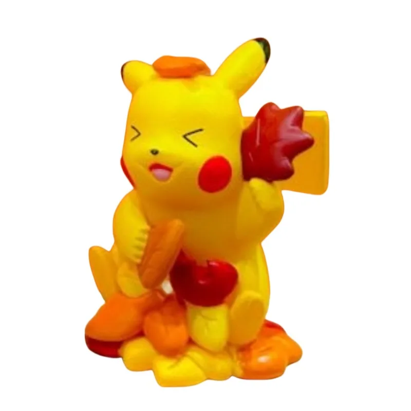 TAKARA TOMY POKEMON figura de Anime Original Gashapon, Pikachu, juguetes para niños, adornos de escritorio, modelo de dibujos animados coleccionable, regalo para niños y niñas