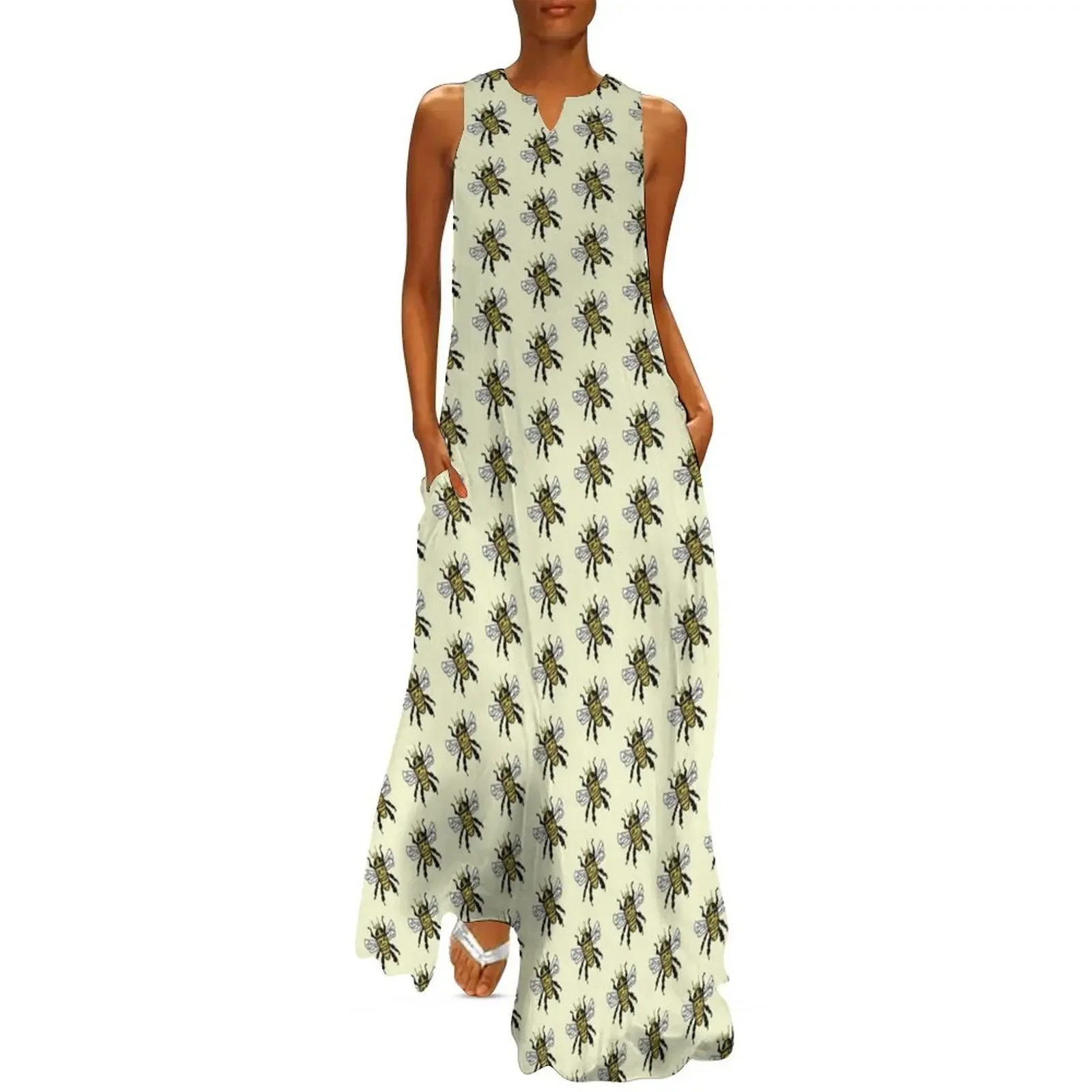 

Bee the Queen Long Dress elegant dresses for women Aesthetic clothing clothing women summer 2025 Women's dress Dress