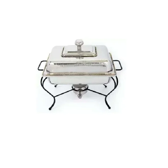 High quality catering hot food warmer buffet server equipment for sale rectangular stainless steel hot pot
