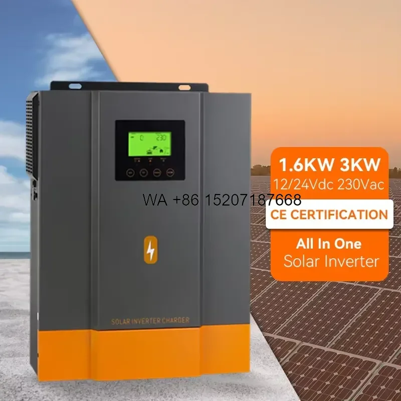 Wmwmnu for PowMr Off Grid 1.6KW 3KW Solar Inverter 12V 24VDC 220V 230VAC Output with MPPT 80A Controller
