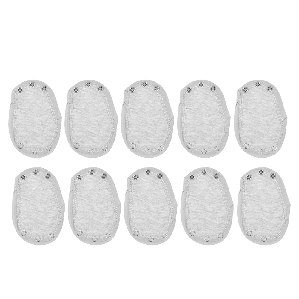 

10 Pcs Baby Hoodie Extension Bodysuit Extenders Crotch Extra Snap Jumpsuit Romper Diaper