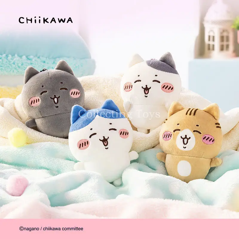 

In Stock Chiikawa Hachiware Plush Keychain Cat Mascot Pendant Anime Bag Charm Key Accessory Collection Japanese Cartoon Dolls