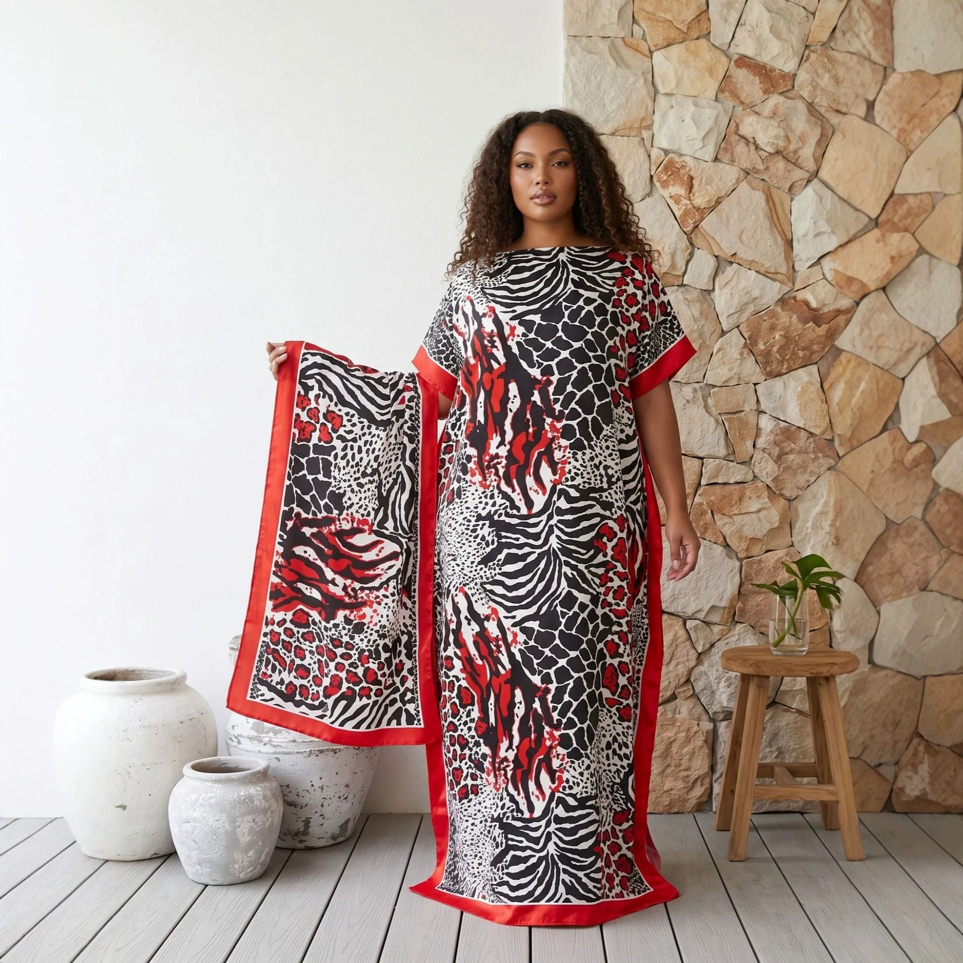Kaftan-Langkleid mit passendem – Cover Up Kaftan Bewertung und Preis