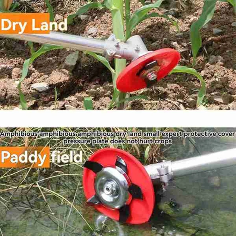 MAKE-Cortador de cepillo Universal, cuchilla, cabezal de corte, cuchillas de Metal, recortador, jardín, hierba, arroz, campo, seco, tierra, cortacésped, herramienta de máquina