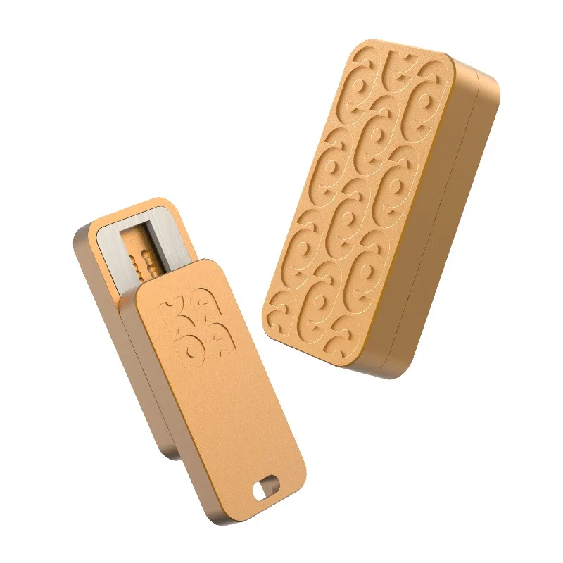 KADA EDC سبائك الألومنيوم الميكانيكية المباشرة دفع كثيف الفقرة الإصبع دفع بطاقة الضغط لعبة سطح المكتب