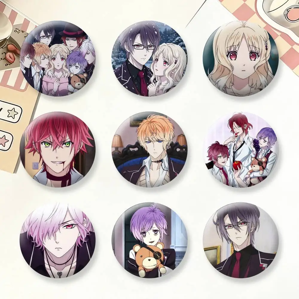 Anime D-Diaboliks Lovers Brooches Cartoon Badge Pins Backpack Hat Accessories Friend Gift