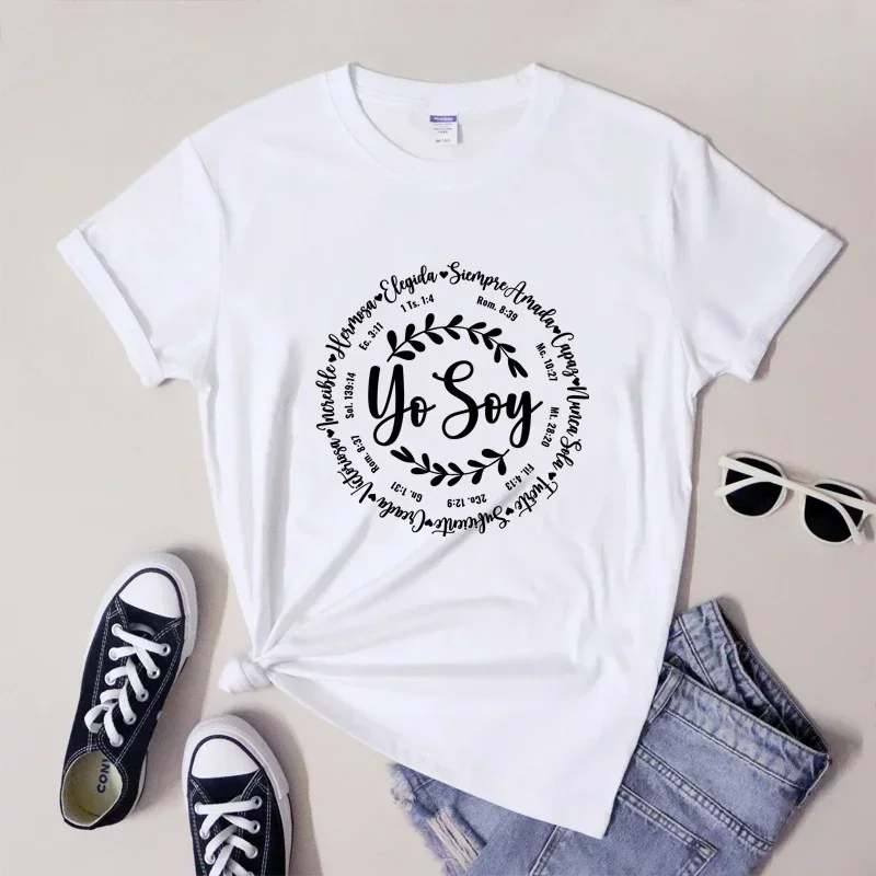

Slogan Tee Shirt Top Women Tshirts T-shirt Camiseta Vintage Women Spanish Inspirational Women Clothing Vintage Harajuku T Shirt