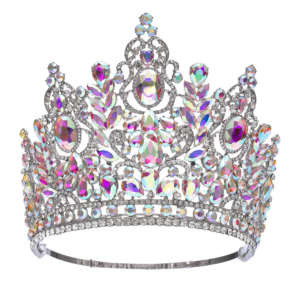 

World beauty pageant champion Guiguan cross-border bride crown stage show adjustable size large runway concept crown