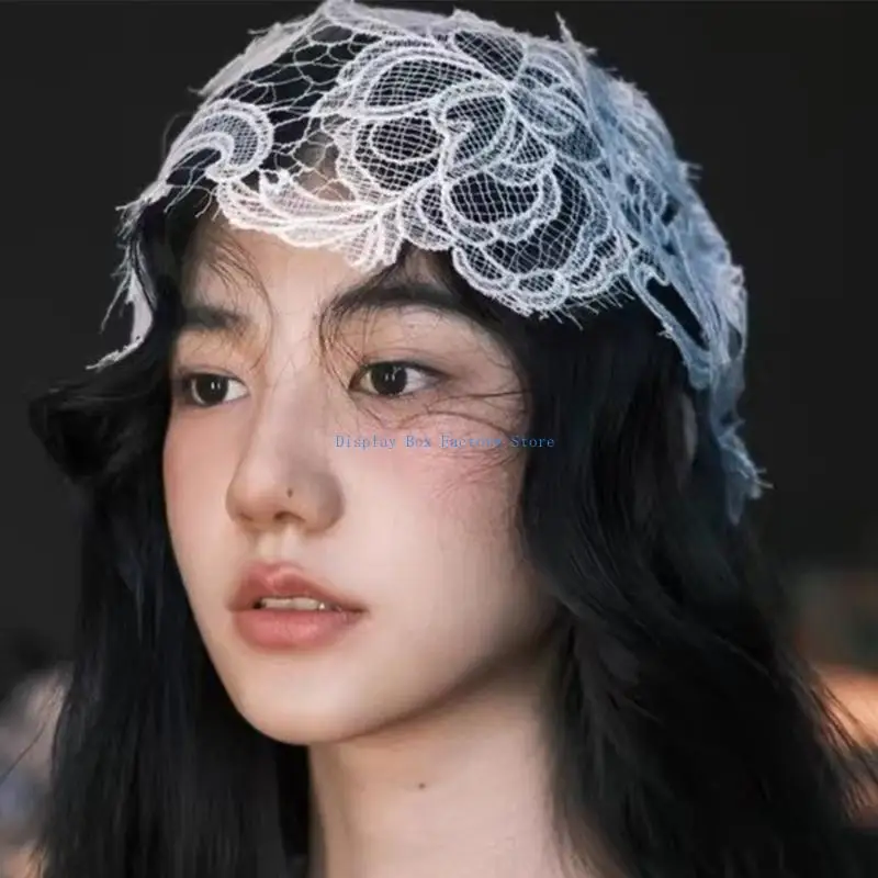

MXMF Bride White Hat Delicate Handwork Hat Wedding Parties Hat Light weight Hat