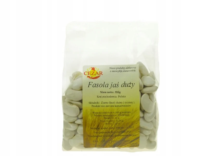 FASOLA PIĘKNY JAŚ DUŻY 1kg tyczny GRUBY JAŚ mamut