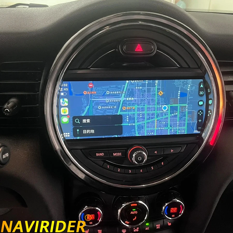 Para BMW Mini One 2017 F55 Cooper F56 Clubman F54 2015-2018 GPS para coche reproductor Multimedia navegación estéreo Android Auto Carplay