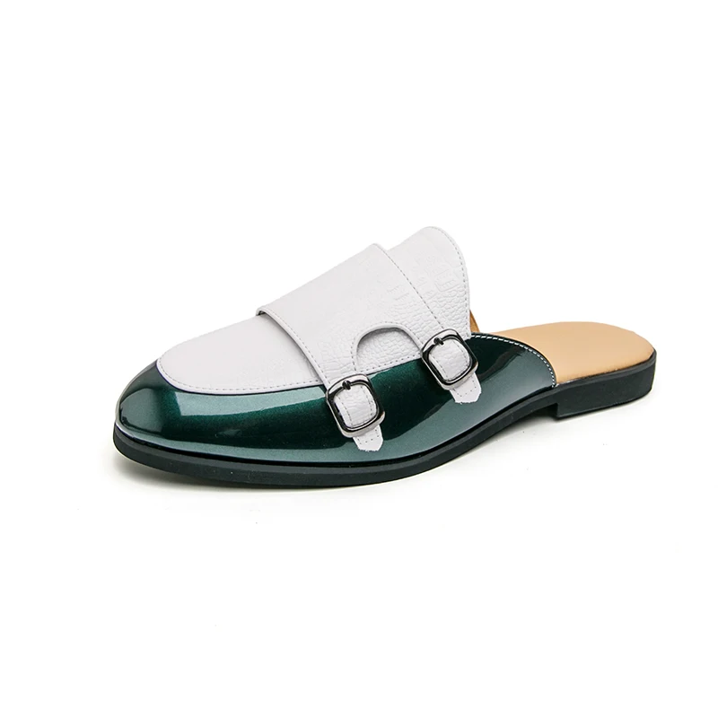 Man Half Slipper Shoes For Men Shoes Luxury Loafers Fashion Zapatillas Hombre Casual Shoes Sapato Social Masculino Mules