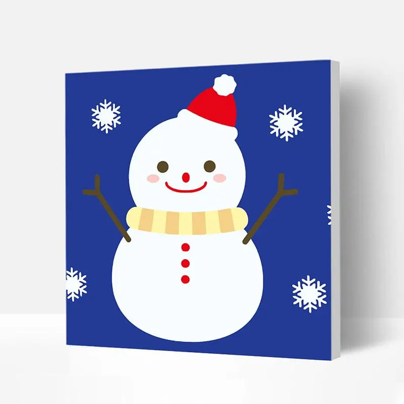 

Christmas Paint by Number with Frame Incredible Christmas Wall Art Paint Easy Simple Painting Kits for Kids Snowman Snowflakes