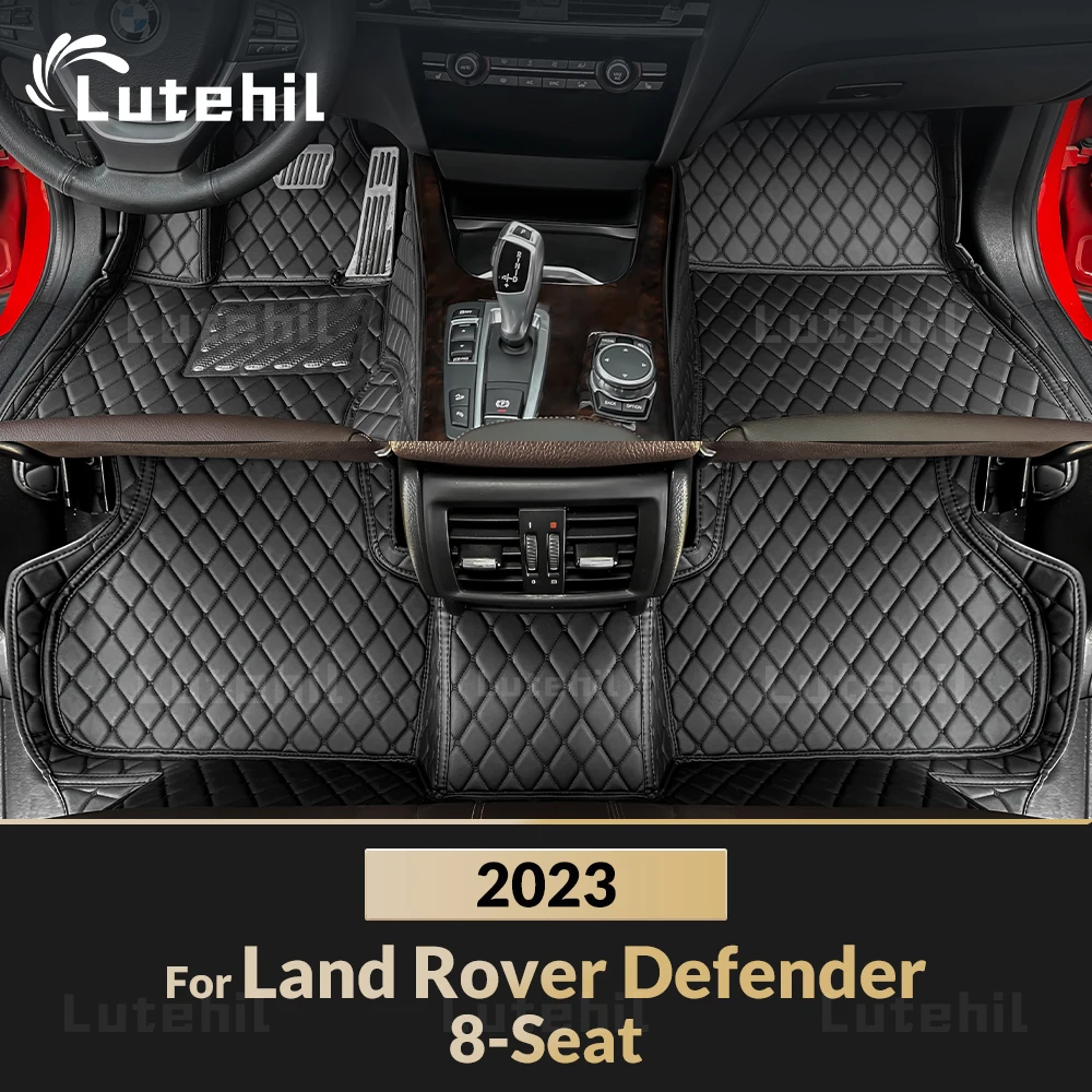 

Custom Car Floor Mats For Defender 8 Seats 2023 Automobile Carpet Cover Interior Details Accessories Protective Pad Parts