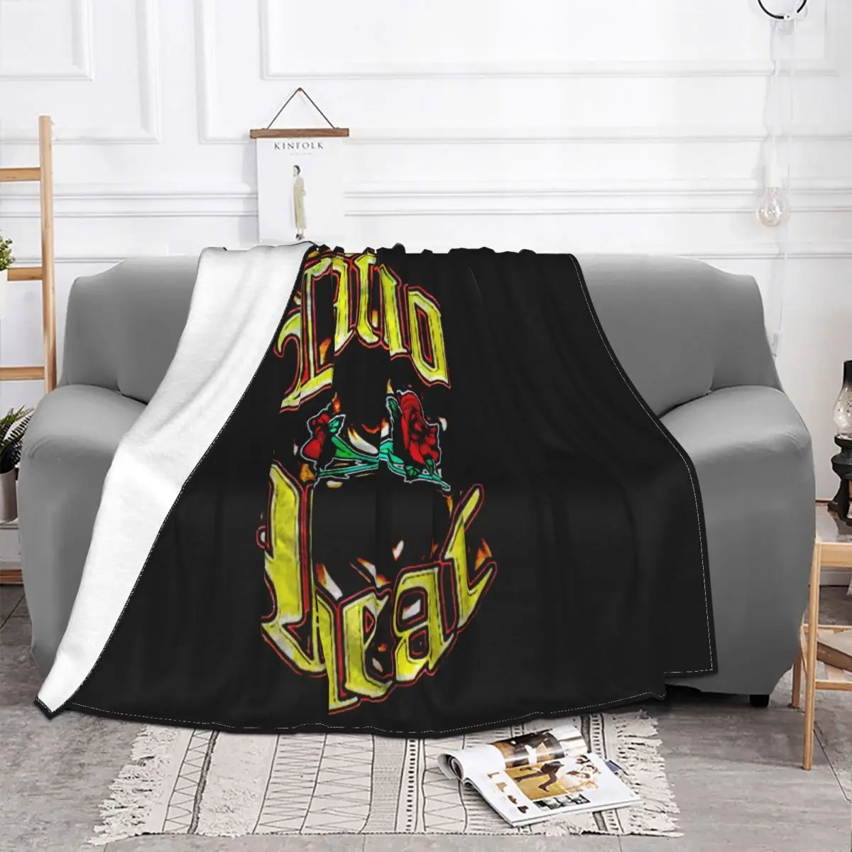 Vintageharajuku Streetwear Menlatino Heat Wwf Eddie Guerrero Reprint S Xxl Throw Blanket