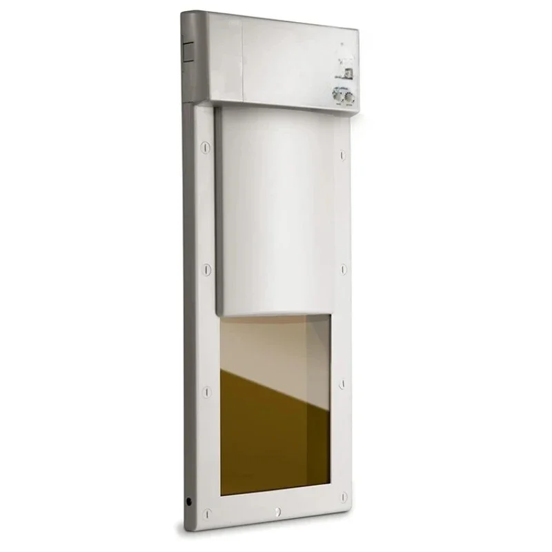 Puerta Inteligente para Mascotas, Puerta Electrónica Automática para Perros Grandes de Primera Calidad con Paneles Dobles
