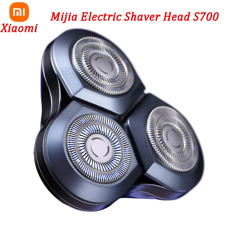 Xiaomi-Cabezal de Afeitadora eléctrica Mijia S700 para hombre, cabezal de corte de cerámica de repuesto, afeitadora Xiami, maquinilla de afeitar de