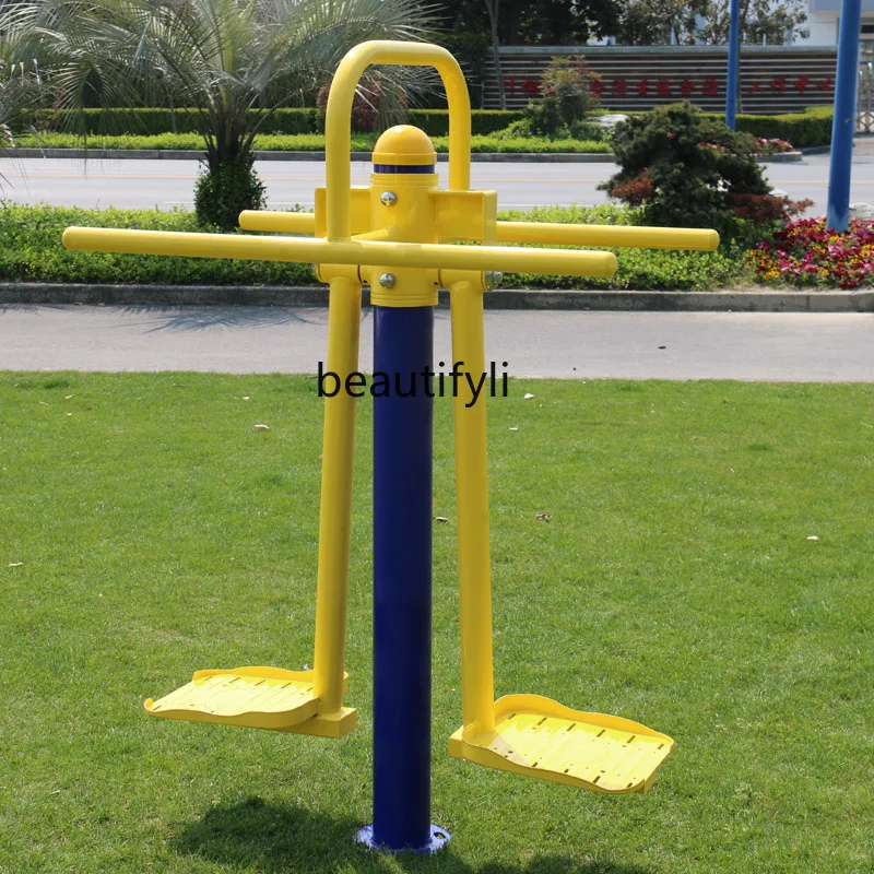 Outdoor, Community Fitness Plaza Park Fitness Path Double Wafer Park Sports